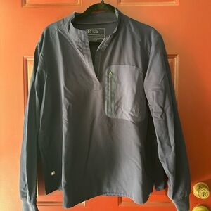 FIGS women's Navy Kibaza - Classic Longsleeve Scrub Top - 2XL / Navy